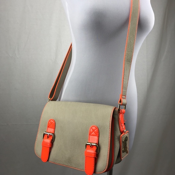 Carlos Santana Handbags - Carlos Santana Crossbody Satchel Purse Tan Orange
